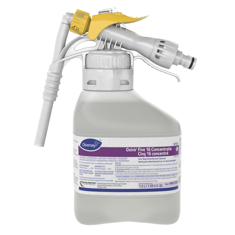 Concentré Diversey Oxivir Five 16 - 1,5 L - Lot de 2