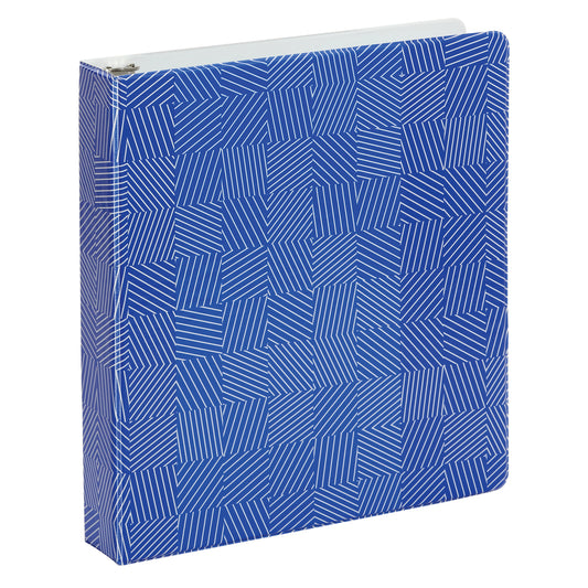 Oxford Labyrinth 1.5" 3-Ring Binder - Blue