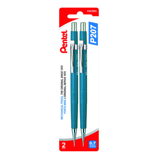 Crayons à dessin mécaniques Pentel HB - 0,7 mm - Lot de 2