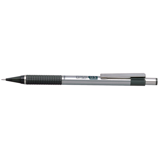 Crayon mécanique Zebra M-301 - 0,5 mm - Corps en acier inoxydable