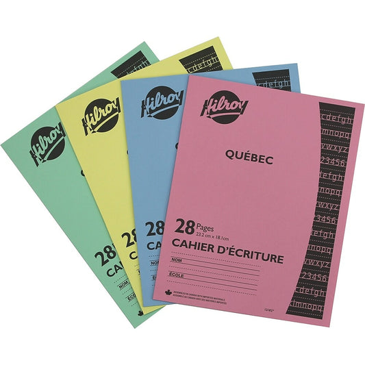 Cahier d'exercices Hilroy Québec - 9-1/8" x 7-1/8" - 28 pages