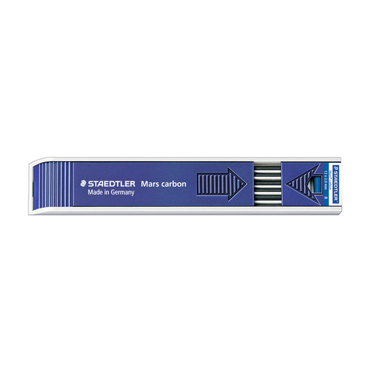 Recharges de mines Staedtler Mars Carbon - B - 2 mm - Lot de 12