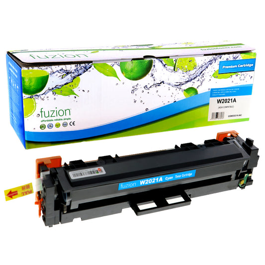 Cartouche de toner compatible Fuzion HP 414A (W2021A) – Rendement standard – Cyan