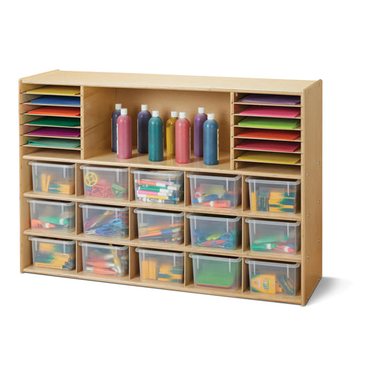 Meuble de rangement sectionnel Jonti-Craft Young Time avec bacs transparents