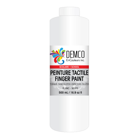 DEMCO EnCouleurs Inc School Fingerpaint - 500 mL - White