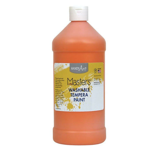 Little Masters Washable Tempera Paint - 946 ML - Orange