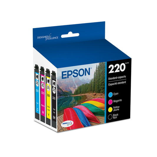 Cartouche d'encre Epson T220 - Capacité standard - Combo noir et couleur