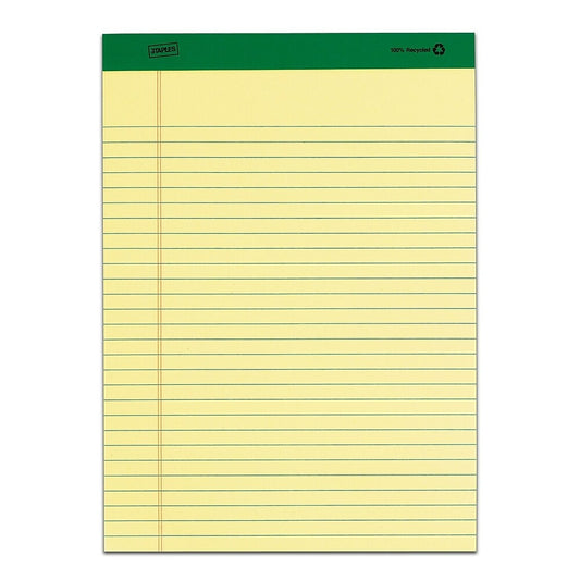 Bloc de papier Staples 100 % recyclé – 8-1/2" x 11-3/4" – Paquet de 12