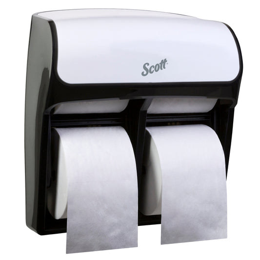 Scott Pro 4-Roll Capacity SRB Scott Pro/Cottonelle Bath Tissue Dispenser (44517) - White