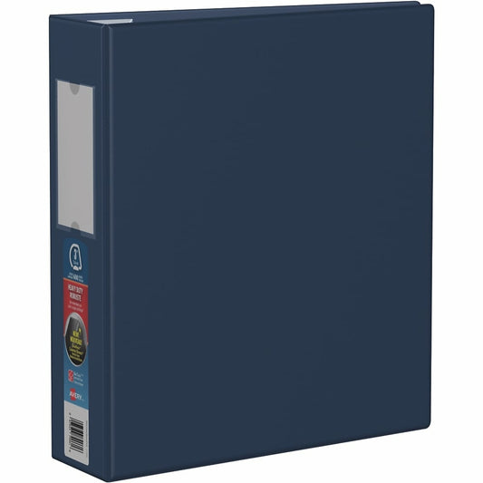 Classeur robuste Avery, anneaux en D verrouillables One Touch, taille 7,6 cm, bleu marine (79961)