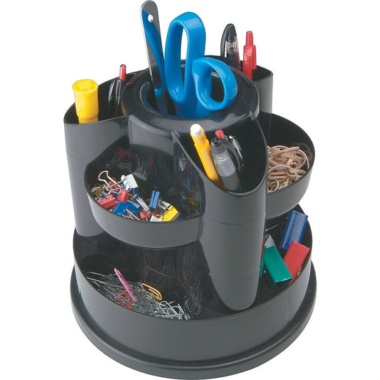 Organiseur de bureau rotatif Staples - Noir