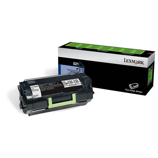 Cartouche de toner noir Lexmark 521 (52D1000)