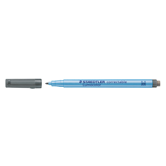 Marqueur effaçable à sec correcteur Staedtler Lumocolor - Pointe moyenne - Noir
