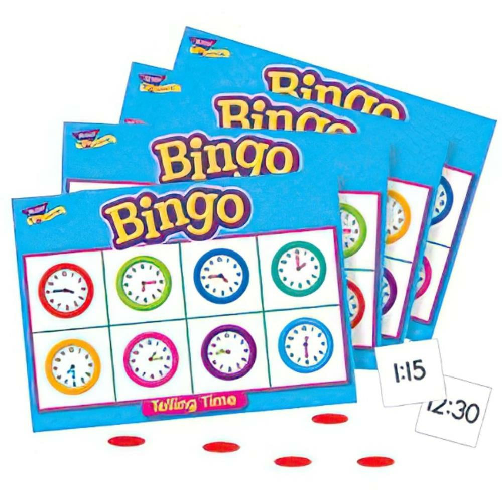 TREND Telling Time Bingo Game