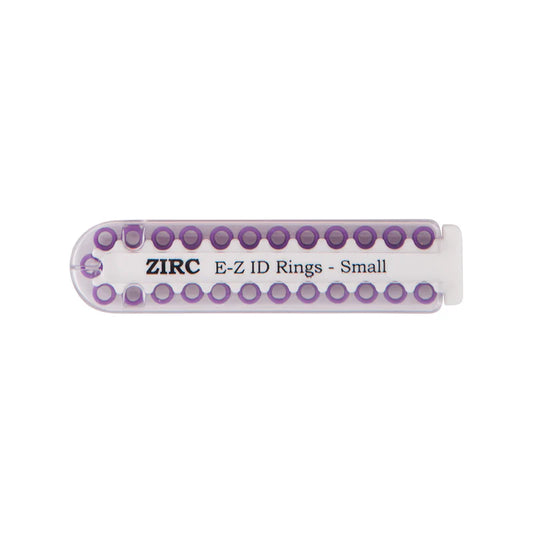 ZIRC E-Z ID RINGS REFILL 25/Pk Small #70Z100E (Plum)