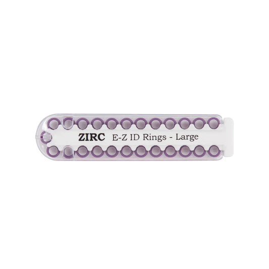 ZIRC E-Z ID RINGS REFILL 25/Pk Large #70Z200E (Plum)