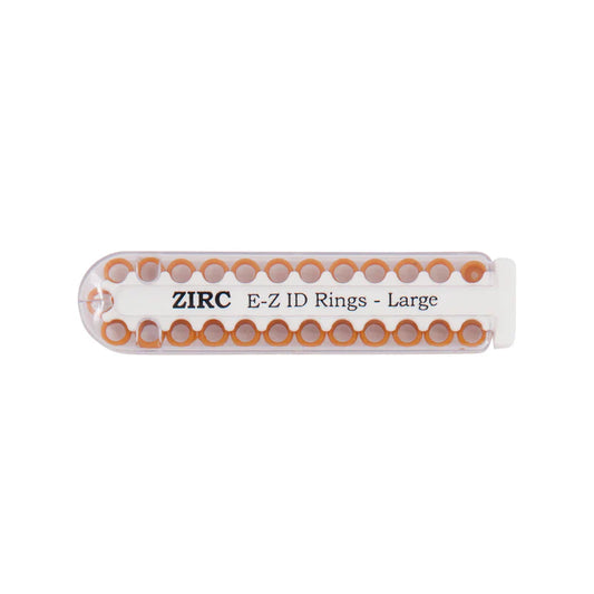 ZIRC E-Z ID RINGS REFILL 25/Pk Large #70Z200U (Copper)
