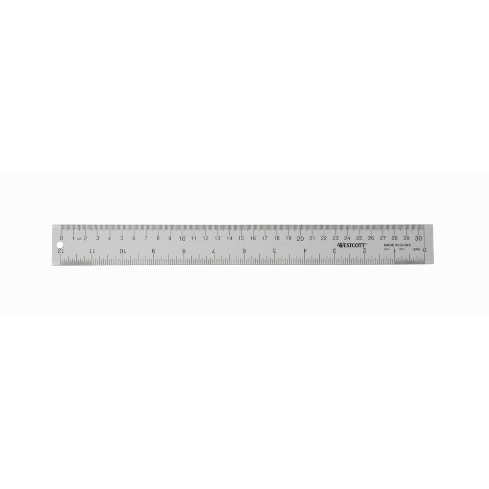 Westcott Acrylic Ruler - 30cm/12" - Clear