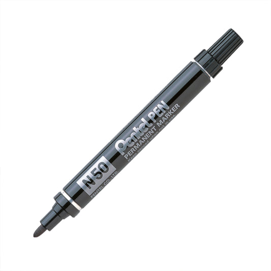 Marqueur permanent Pentel - Pointe ogive - 4,3 mm - Noir