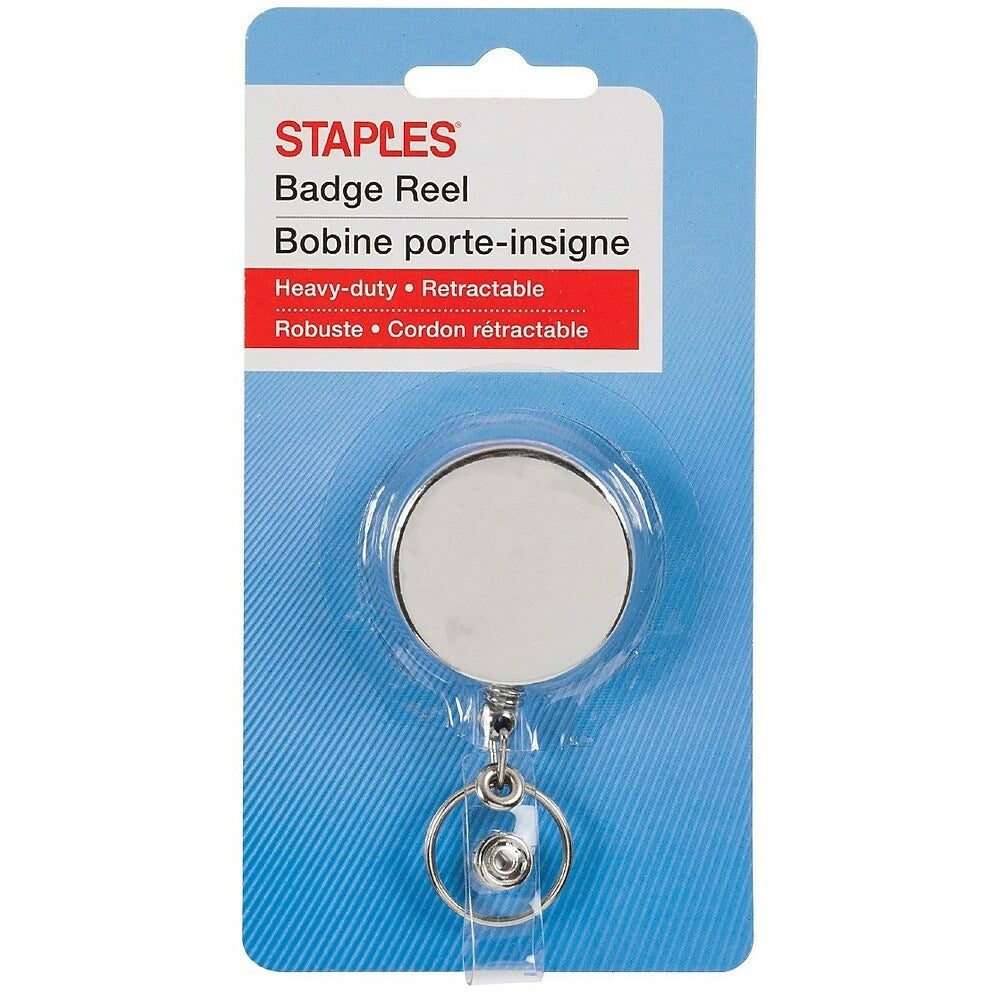 Staples Badge Reel - Silver - 24"