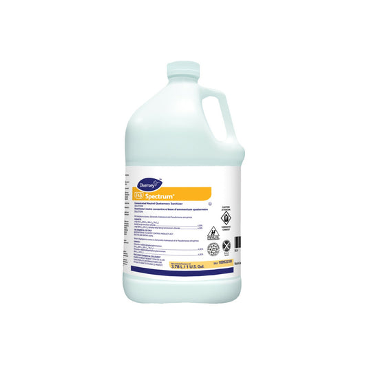 Diversey Spectrum Concentrated Neutral Quaternary Sanitizer - 3.78L - 4 Pack