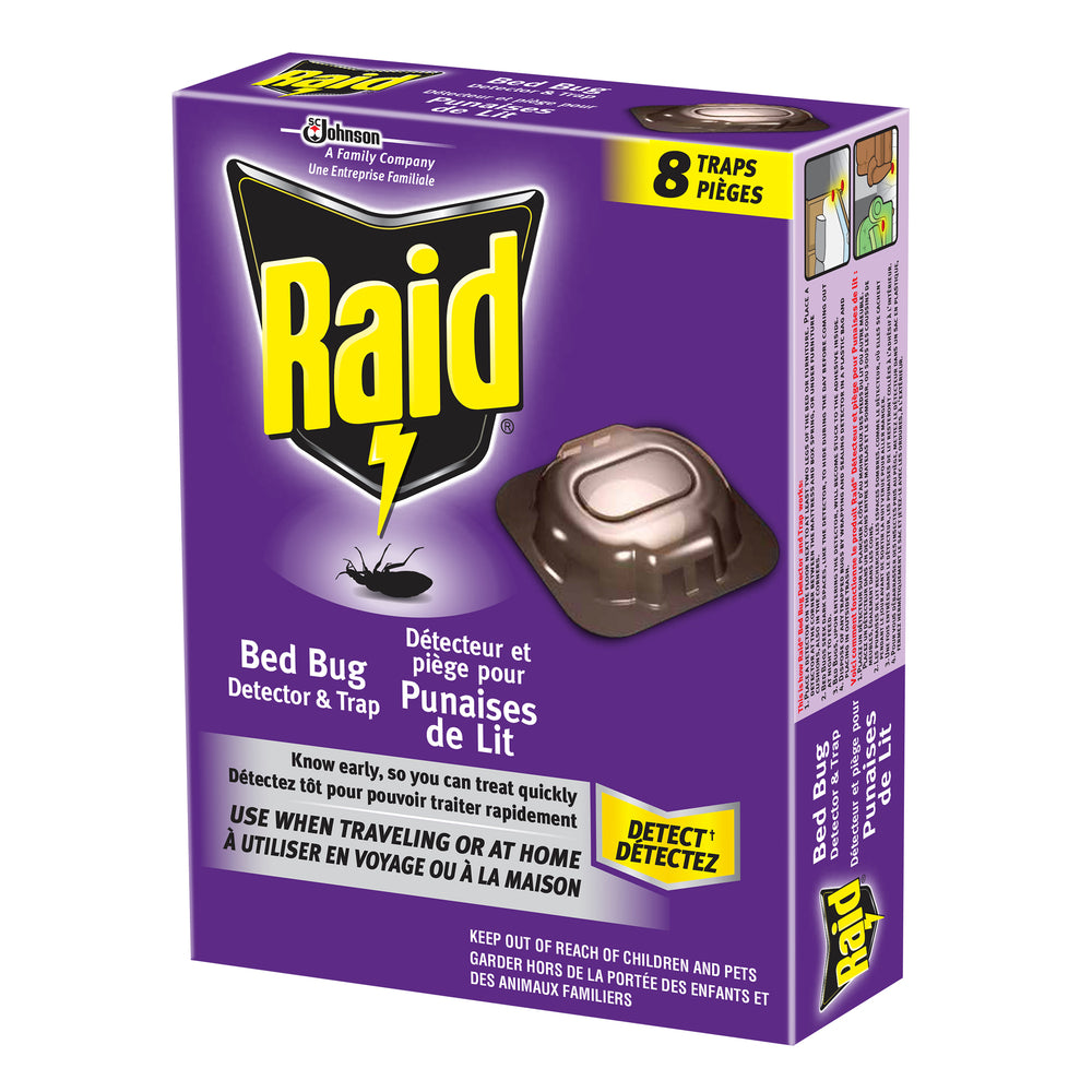 RAID Bed Bug Detector & Trap - 8 Pack