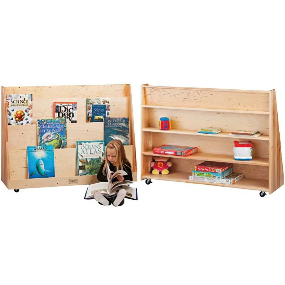 Stock Wooden Toys - Book Display C/W Storage Hardwood