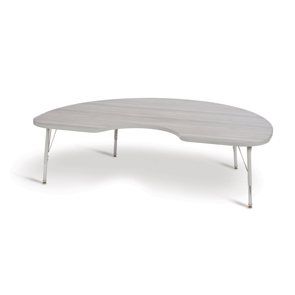 Table d'activités pour les reins Jonti-Craft Berries - 48" x 72" - 15-24"H - Gris bois flotté/gris
