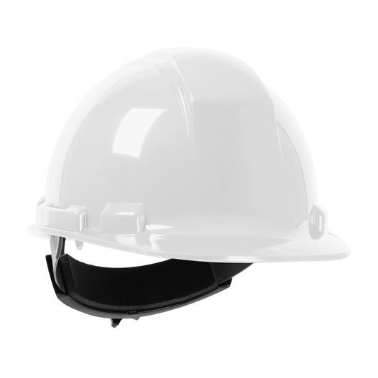 Forcefield Whistler Hard Hat with Ratchet Suspension - White