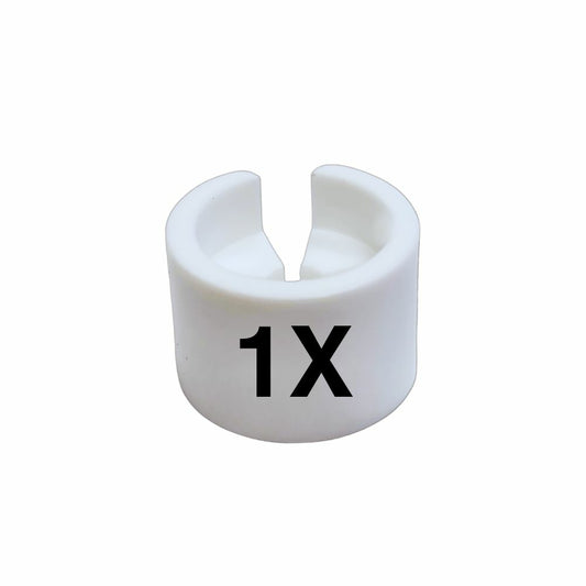 Eddie's Mini Size Markers for Hangers - English 1X - White Sizer with Black Print - 100 Pack