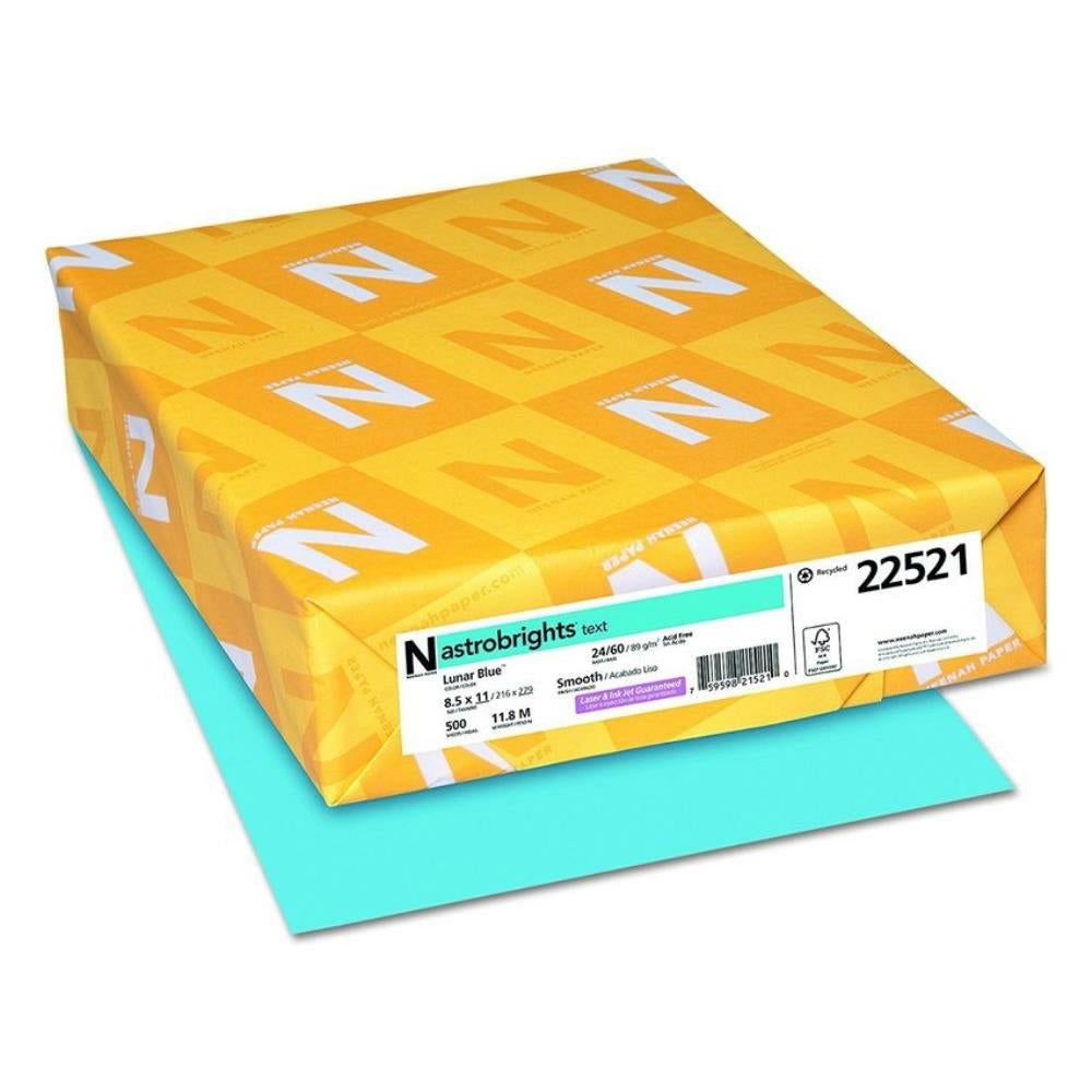 Papier Astrobrights Bright Colour - 24 lb - 8-1/2" x 11" - Lunaire
