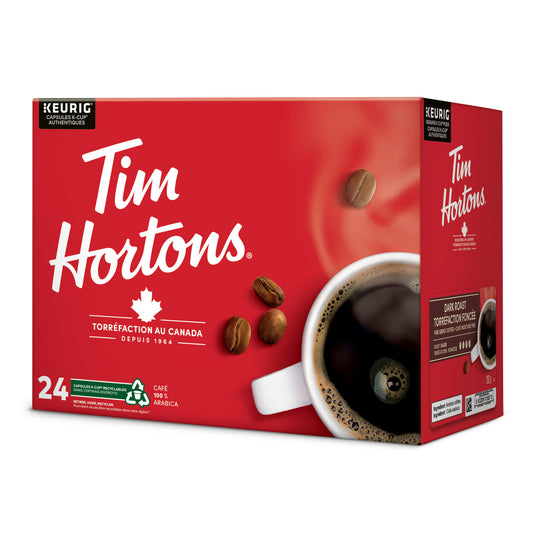 Tim Hortons Dark Roast K-Cup Pods - 24 Pack