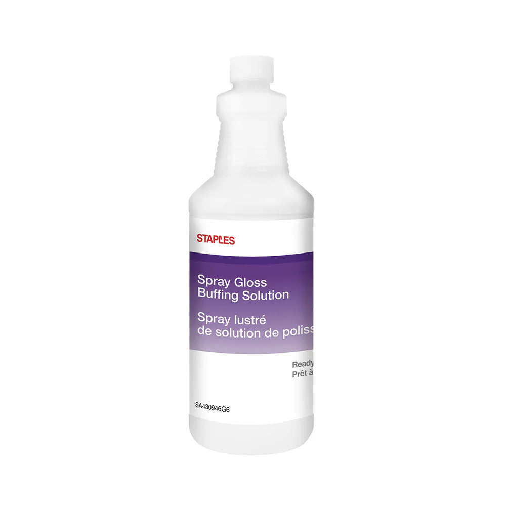 Staples Spray Gloss Buffing Solution, 946 mL