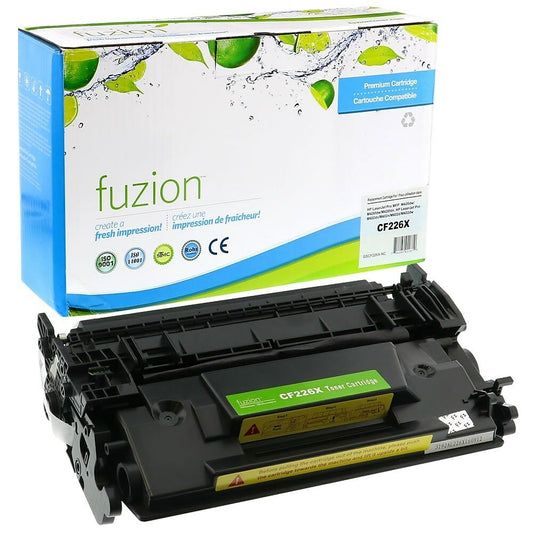 fuzion HP 26X (CF226X) Compatible Toner Cartridge - High Yield - Black