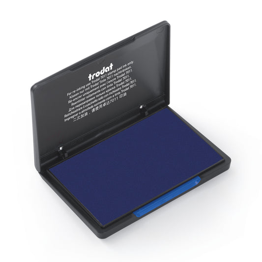 Trodat Felt Stamp Pad - #1 - 2-3/4" x 4-1/2" - Blue