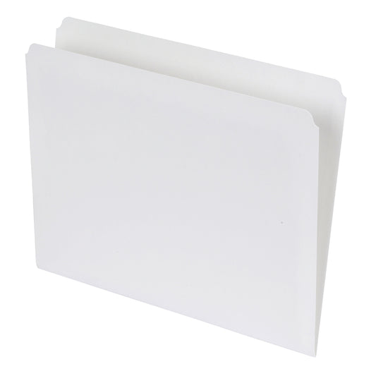 Pendaflex Ivory Shelf Straight Cut File Folder - Letter Size - 100 Pack