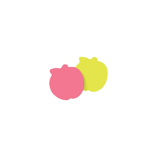 Post-it Super Sticky Die-Cut Notes, BC-SHAPE50-APL, Apple Shape, 3" x 3", 75 Sheets/Pad, 2 Pads/Pack