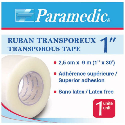 Paramedic 1" Transporous Tape