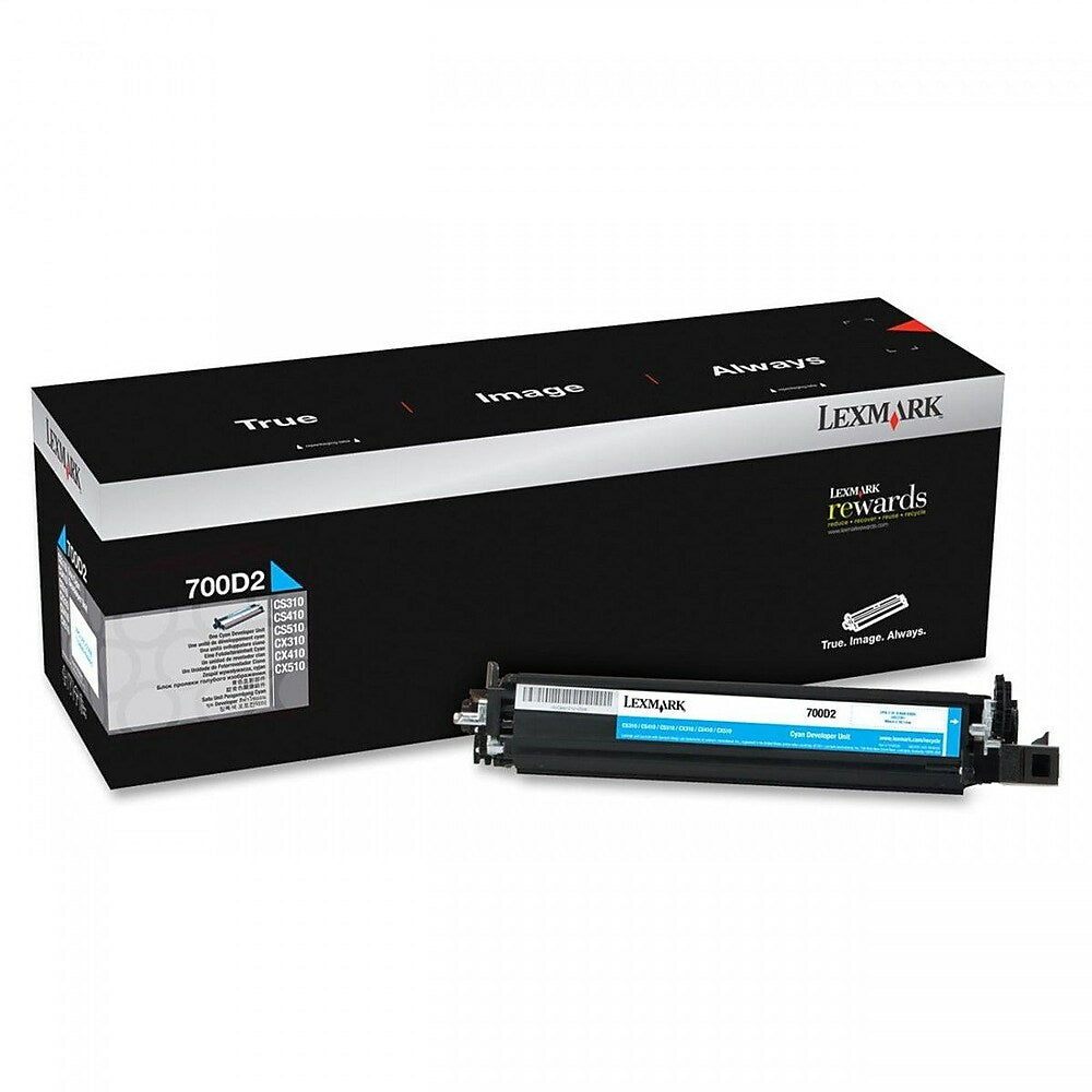 Unité de développement cyan Lexmark 700D2 (70C0D20)
