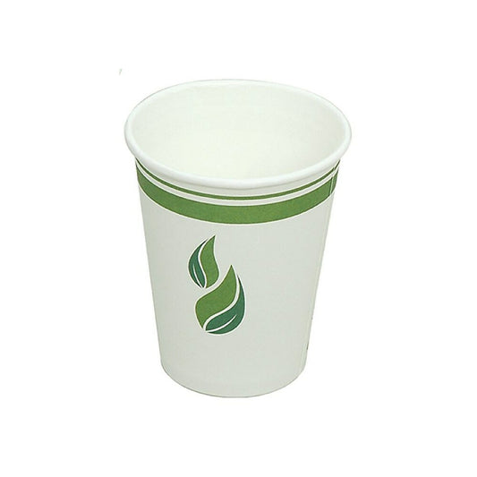 Gobelets en papier compostables Eco Guardian doublés de PLA pour boissons chaudes - 10 oz - Paquet de 1 000