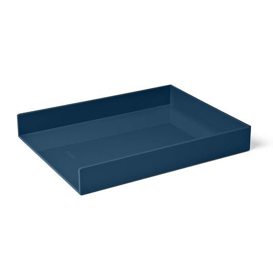 Poppin Single Letter Tray - Slate Blue