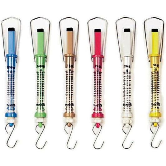 SI Manufacturing Spring Scales - various weights and colours - 8 Set