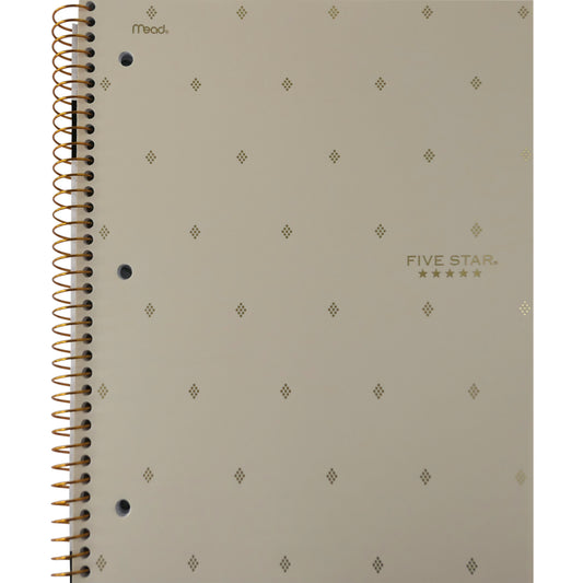 Cahier 3 sujets style Five Star - 120 pages - 28 x 21 cm - Couleurs assorties