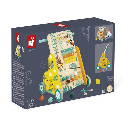 Janod Tropik Multi-Activity Trolley Wood Toy