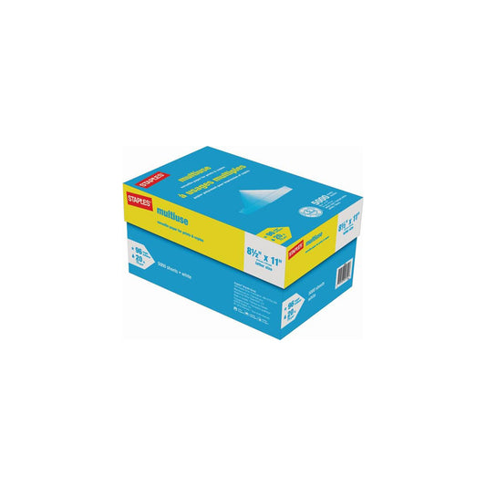 Papier multi-usages Staples Premium - 20 lb - 8,5 po x 11 po - 10 rames/caisse