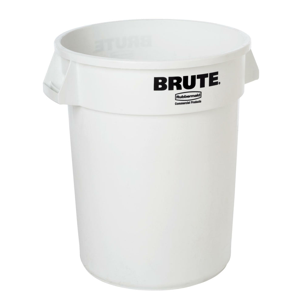 Poubelle Rubbermaid Brute sans soudure de 32 gallons - Blanc