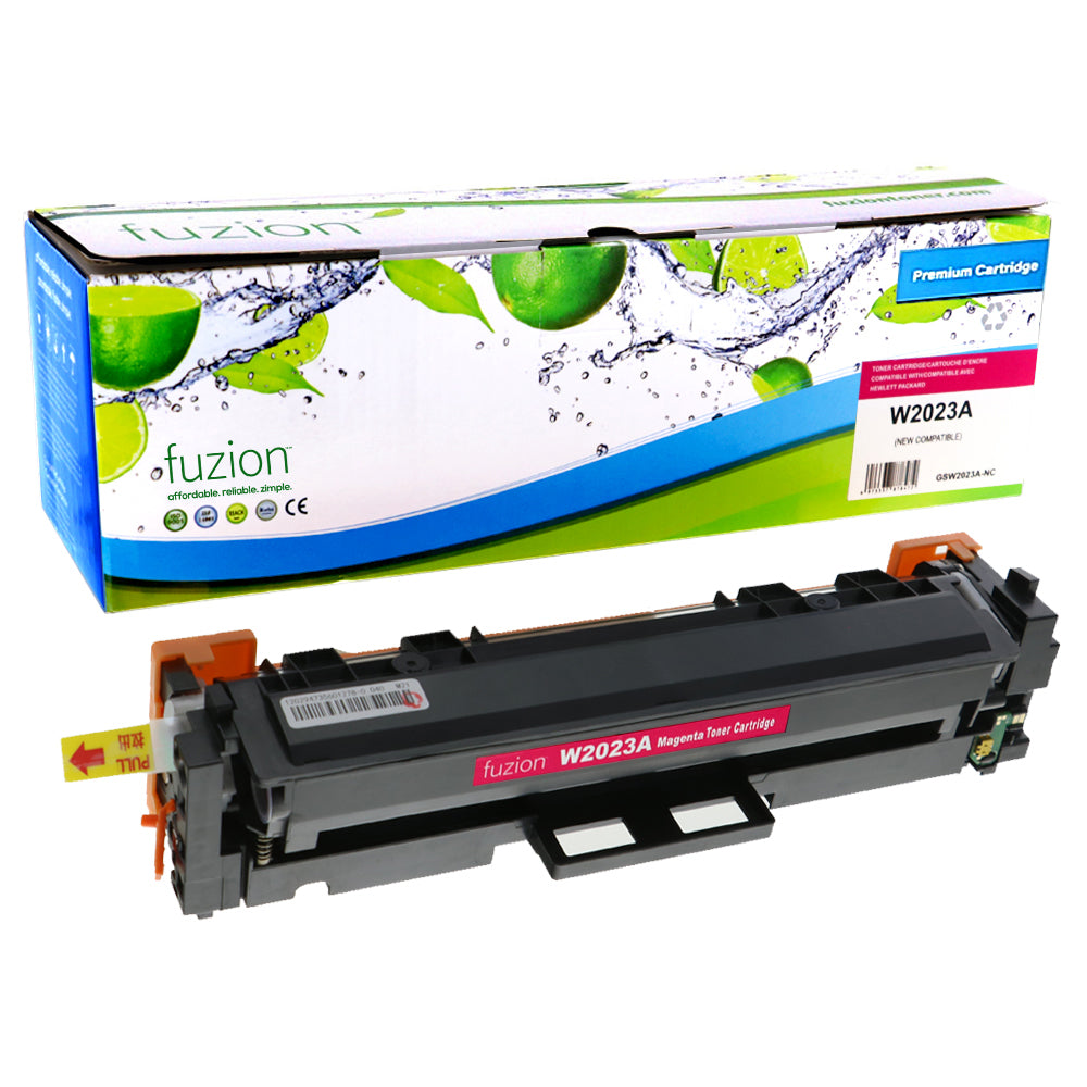 fuzion HP 414A (W2023A) Compatible Toner Cartridge - Standard Yield - Magenta