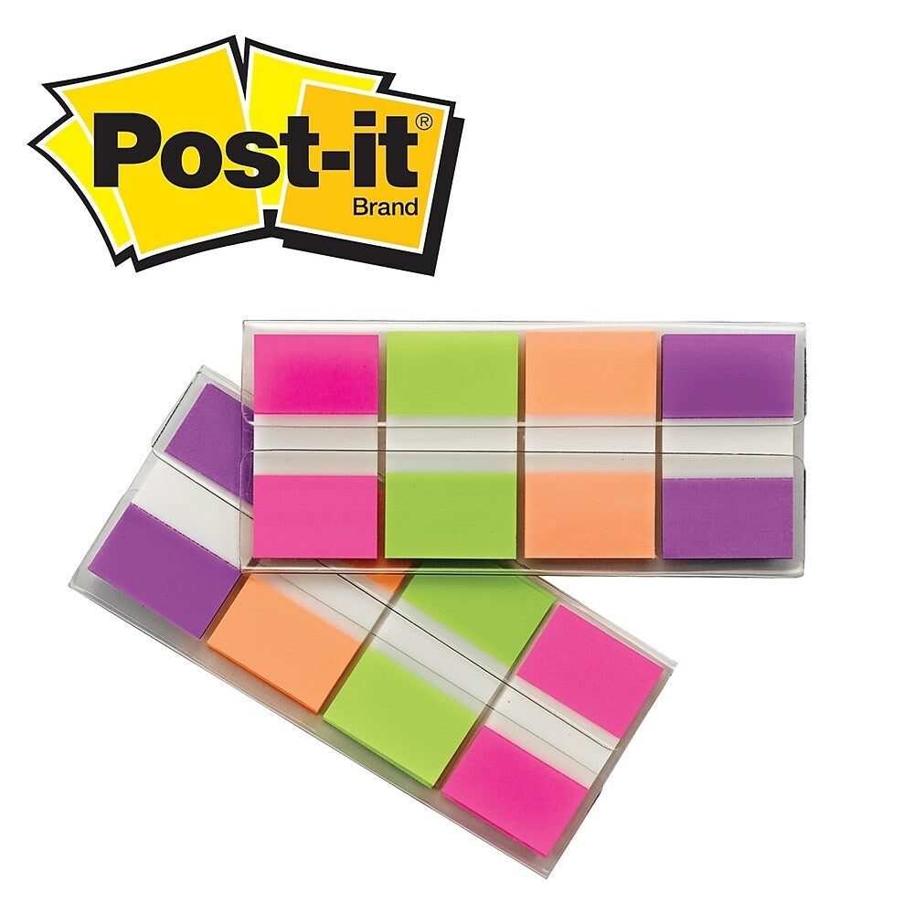 Étiquettes Post-it 680-PGOP2, 2,4 cm x 4,3 cm, bleu, violet, vert, orange, paquet de 80