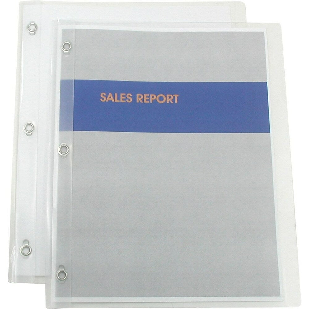 Staples Simply Poly Report Covers - Letter Size - Clear - 5 Pack