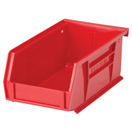 Kleton Stack & Hang Bin - 4-1/8" W x 3" H x 7-3/8" D - Red